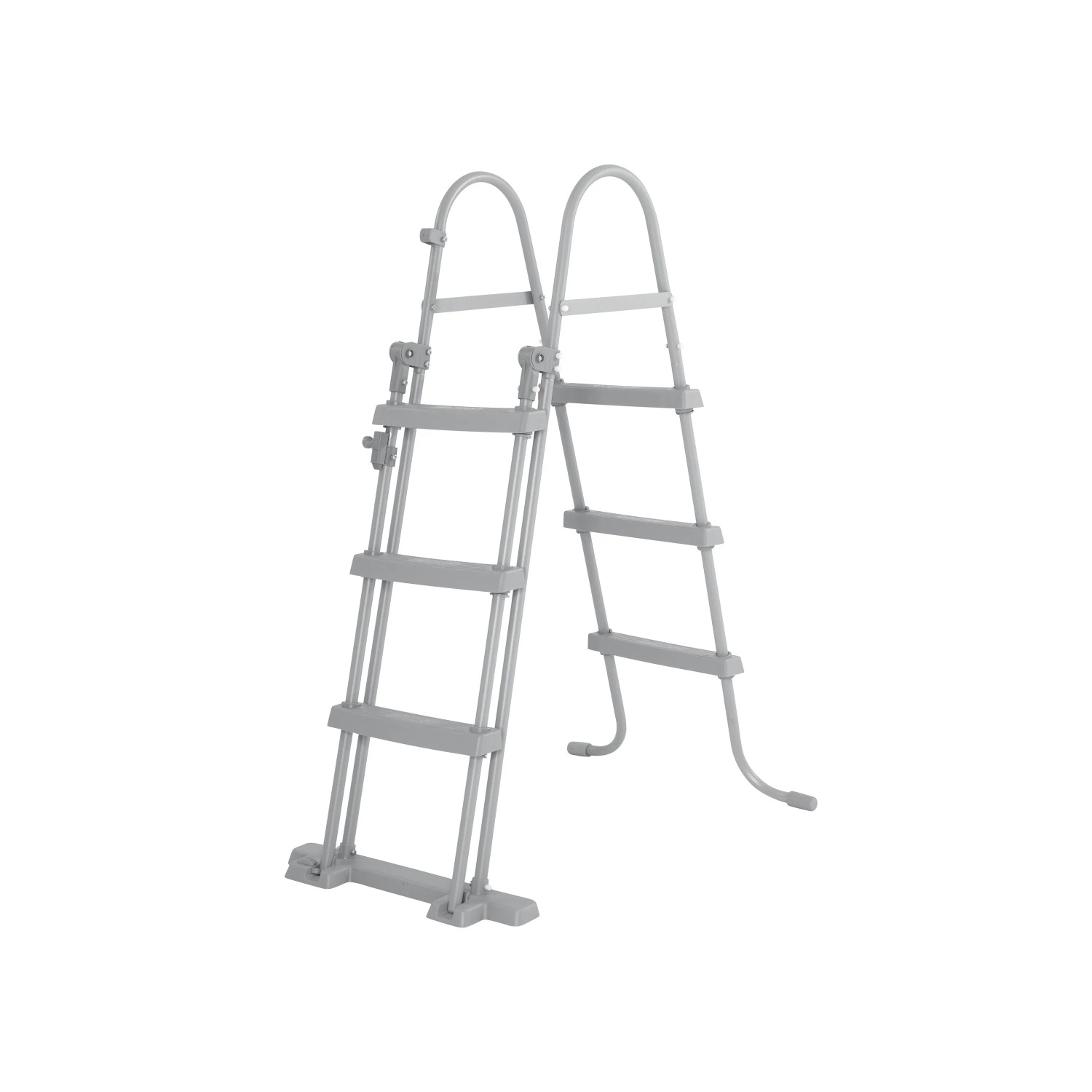 Graue Poolleiter für Bestway Stahlrahmenpool-Set Power Steel Frame.