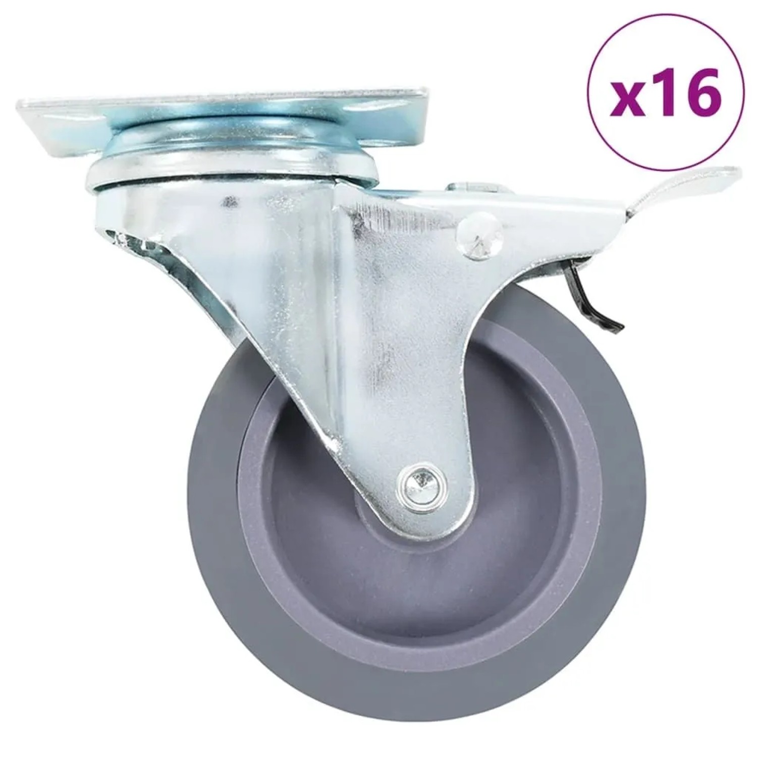 vidaXL 16 Stk Lenkrollen 75 mm 277838