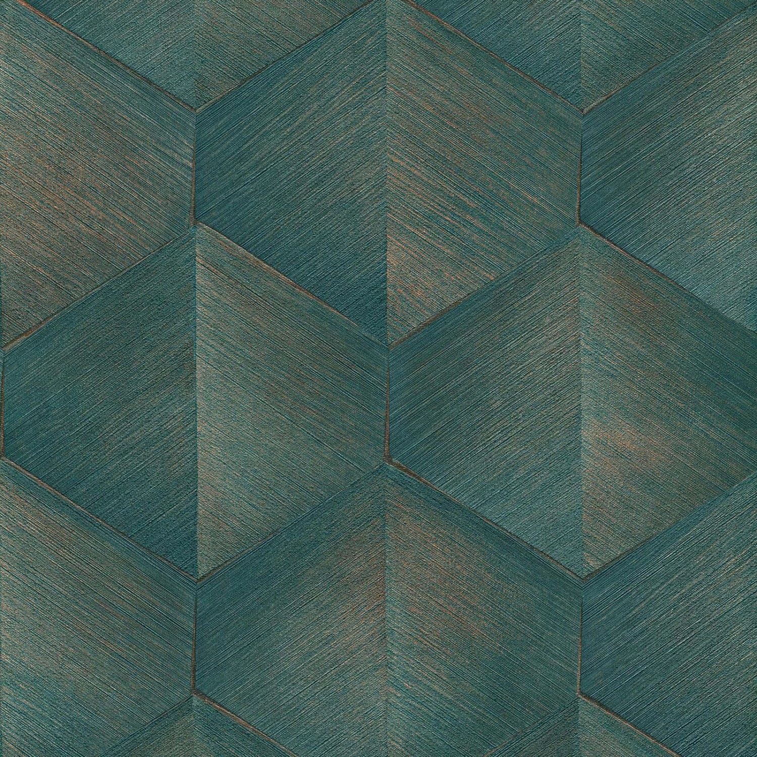 Bricoflor 3D Tapete in Dunkelgrün für Wohnzimmer und Schlafzimmer Design Vliestapete Geometrisches Muster mit Vinyl