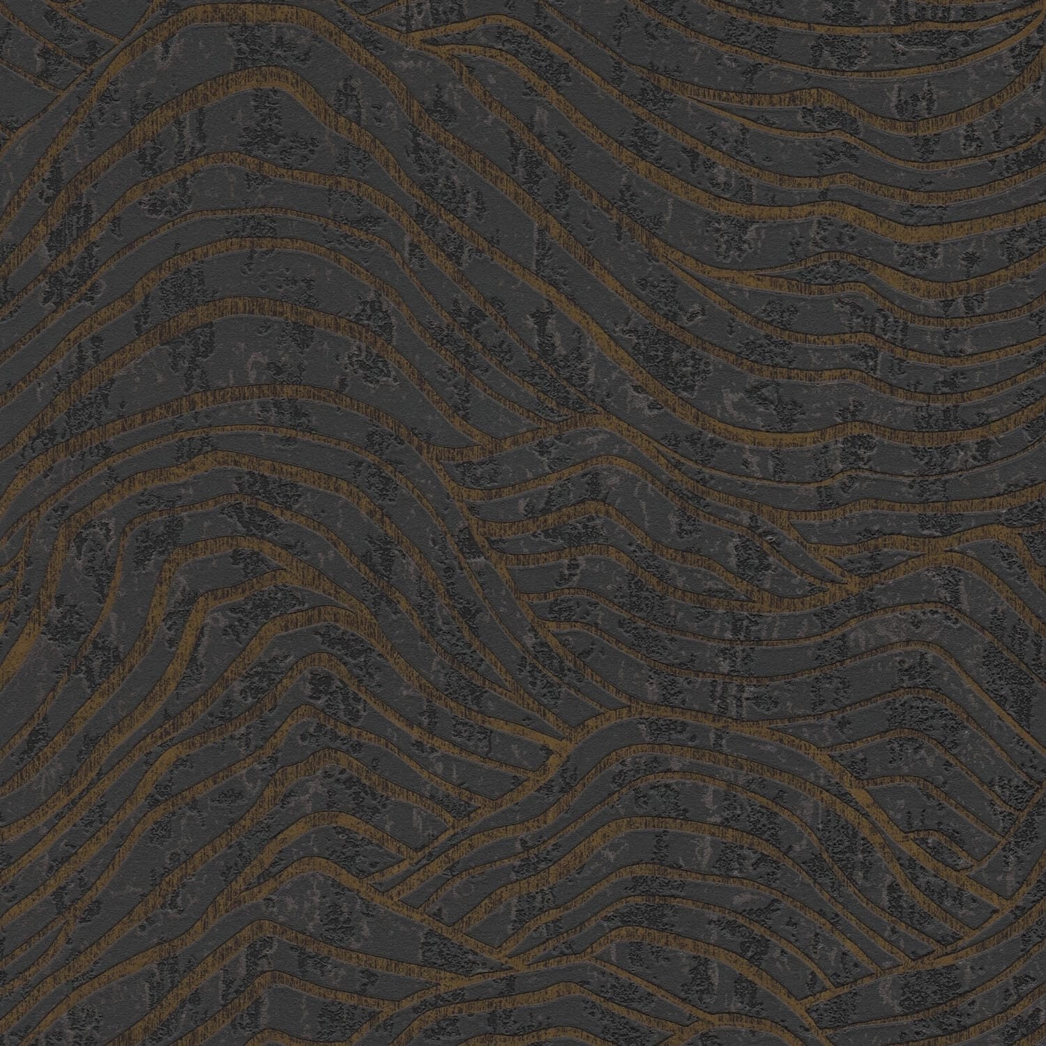 PROFHOME 395073-GU Grafik Tapete metallische Akzente Schwarz Silber 0,53 m günstig online kaufen