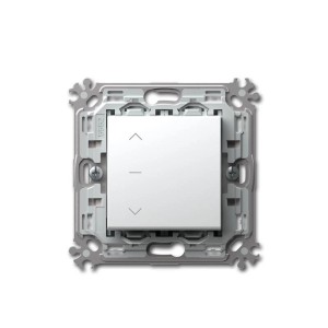 TEM MODUL PLUS Jalousien Schalter Weiß 250V16A UP