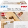 Reer Möbel-Kipp-Sicherung, 2er-Pack. Kindersicherung zum Kleben oder Schrauben für mehr Sicherheit.