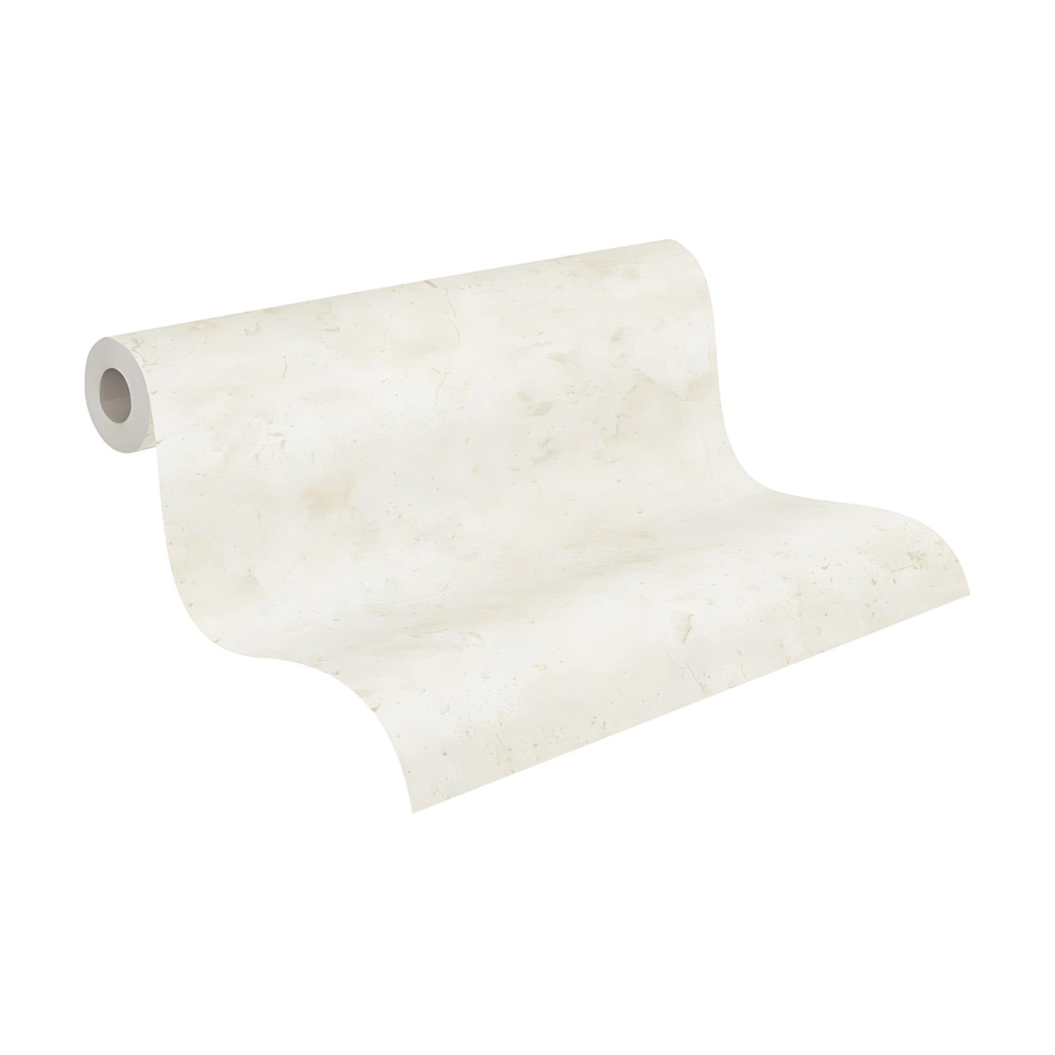 Rolle PROFHOME Vliestapete, Uni, creme-weiß, matte Oberfläche, leicht strukturiert.