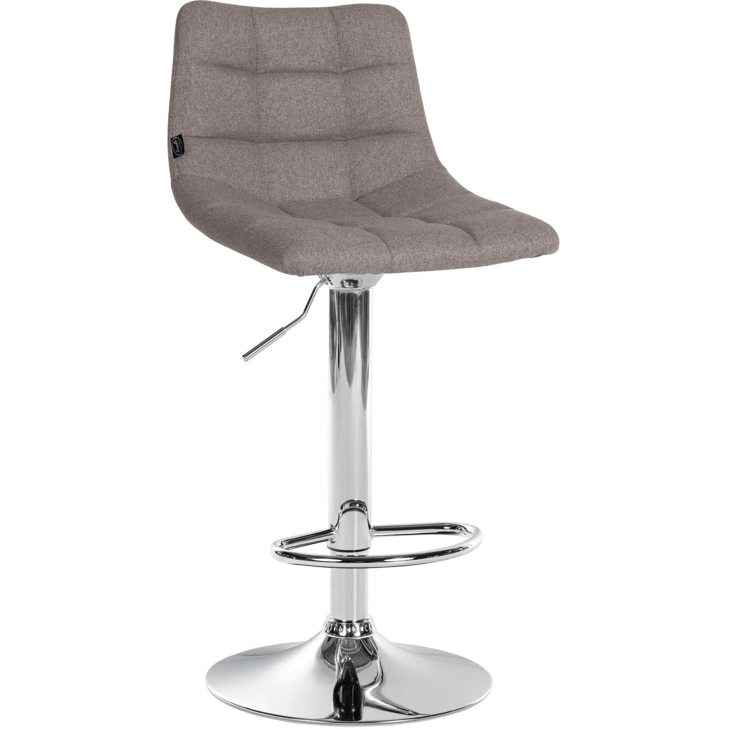 CLP Barhocker Jerry Stoff Grau/Chrom