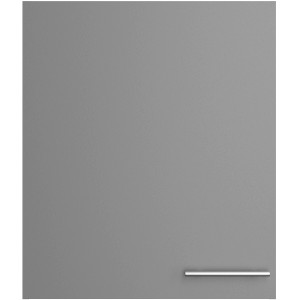 Optifit Hängeschrank Mats825, 60cm, Basaltgrau mit Edelstahlgriff für die Küche.