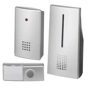 Heidemann Funkgong-Set HX Duo, Weiß: 2 Empfänger und 1 Sender für Türklingel in mehreren Räumen.