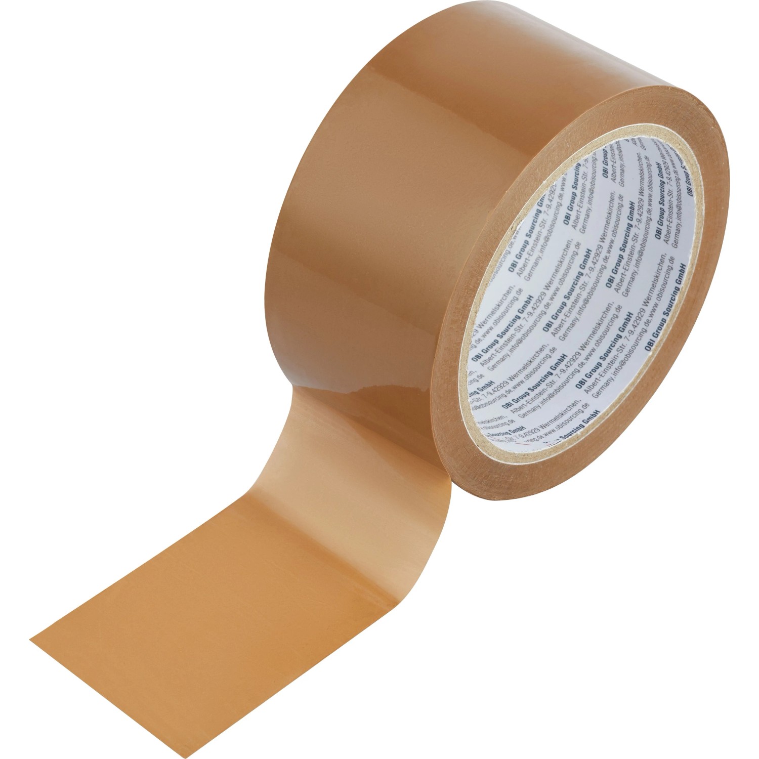 Packband 50 mm x 66 m Transparent/Braun 2 Stück