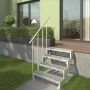 Dolle Gitterroststufe Gardentop 80 cm für Außentreppe, feuerverzinkt und rutschhemmend.