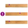 vidaXL Fensterbänke 2 Stk Hellbraun 100x15x2 cm Massivholz Eiche 4009128_7