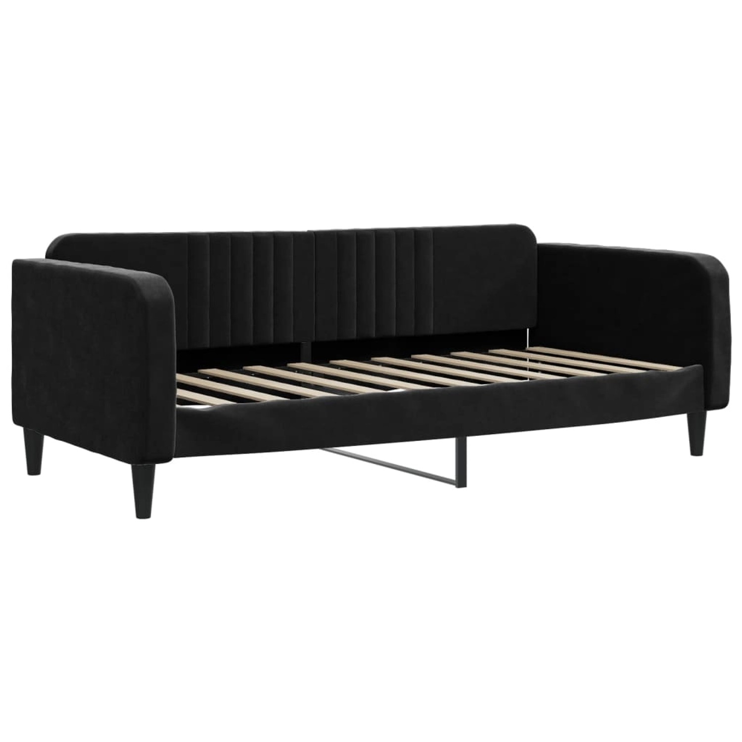 vidaXL Gästebett Tagesbett Schwarz 90x190 cm Samt Gästebett Gästecouch Gäst günstig online kaufen