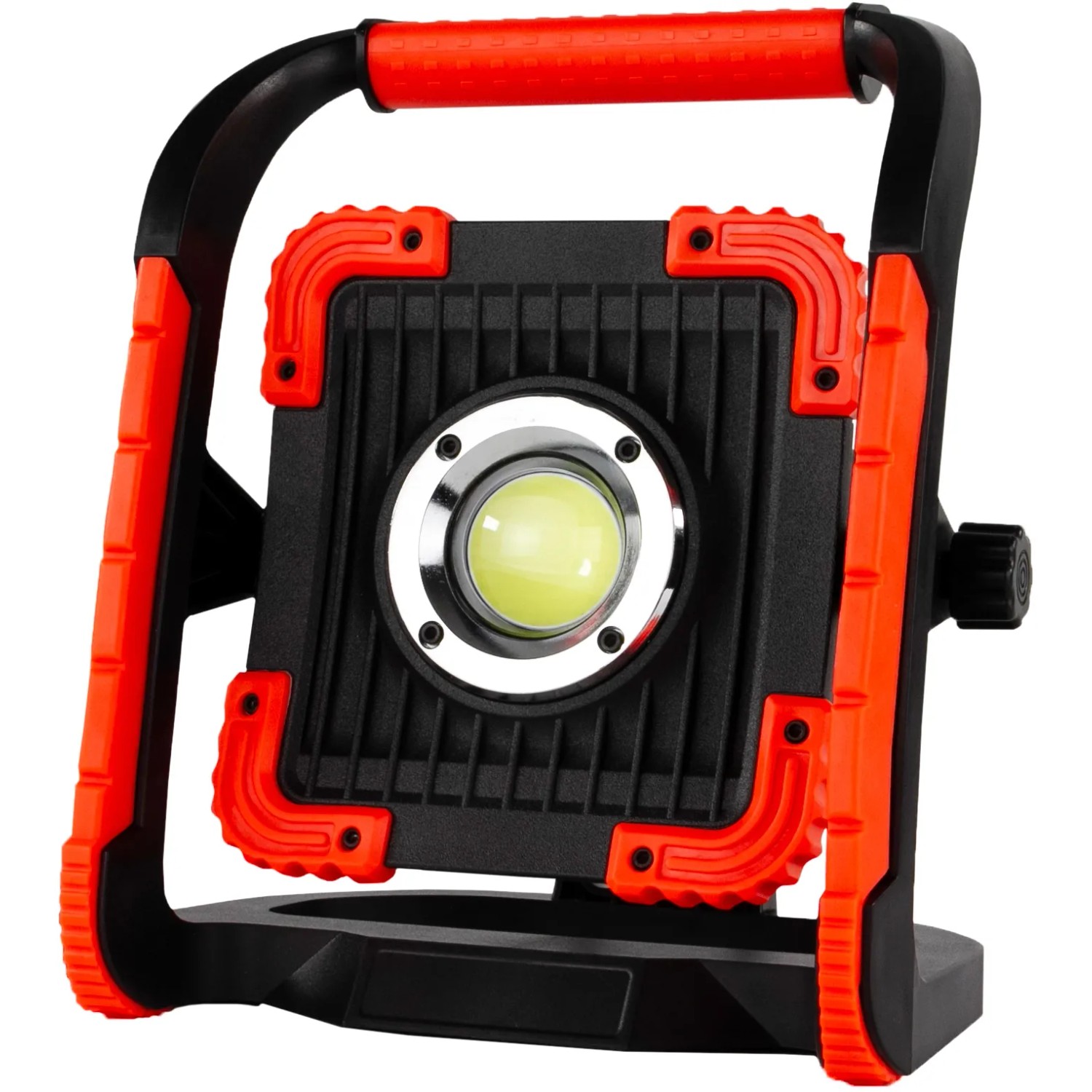 LED-Arbeitsleuchte Power Flood 30 W Akku mit Powerbank Schwarz-Rot