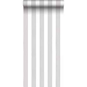 Sanders & Sanders Tapete Streifen Grau Und Weiß 53 Cm X 1005 Cm 640719