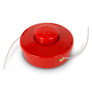 Roter EBERTH Fadenkopf mit 3mm Draht für Freischneider & Motorsensen.