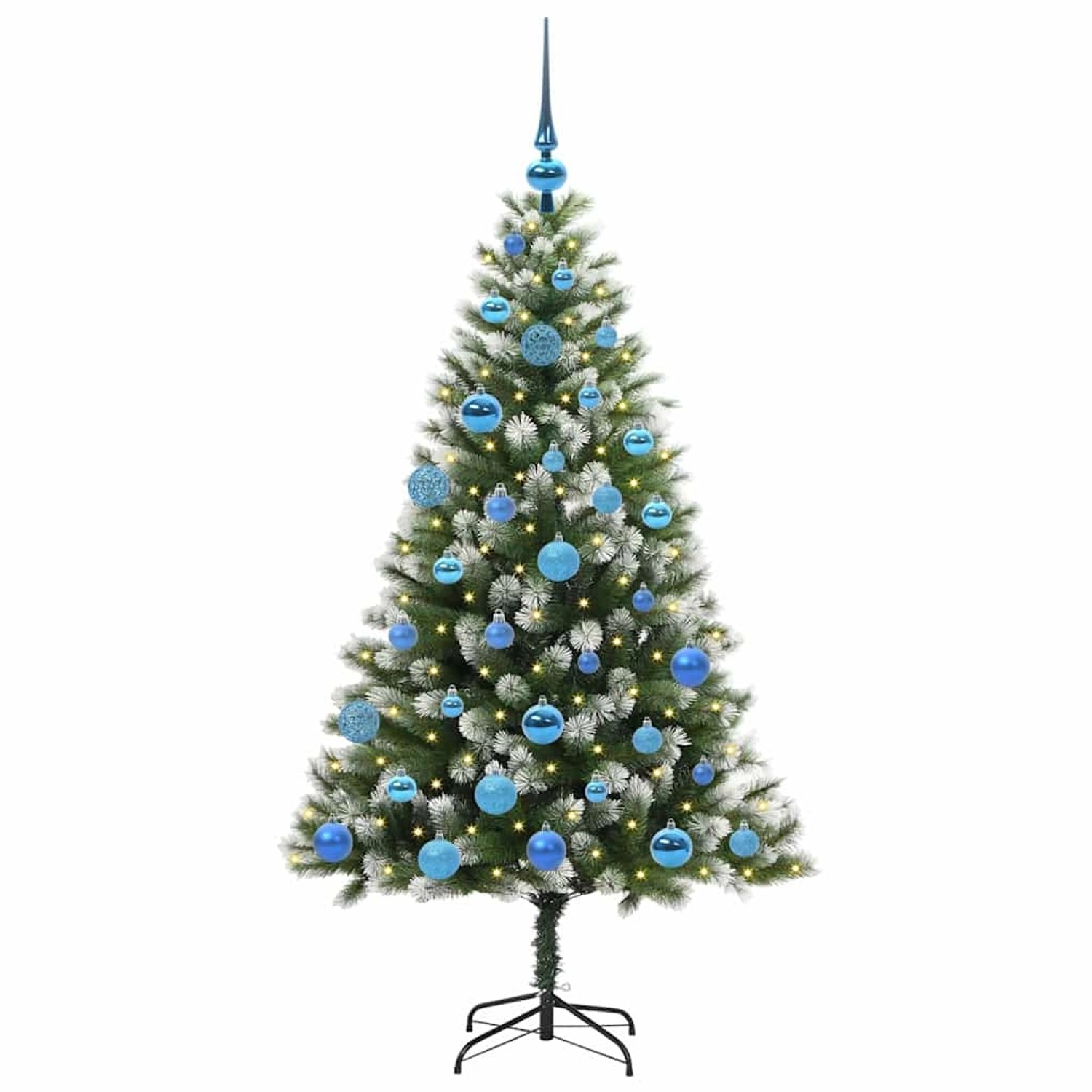 vidaXL Künstlicher Klapp Weihnachtsbaum mit Schneeüberzug 150 cm 3395440