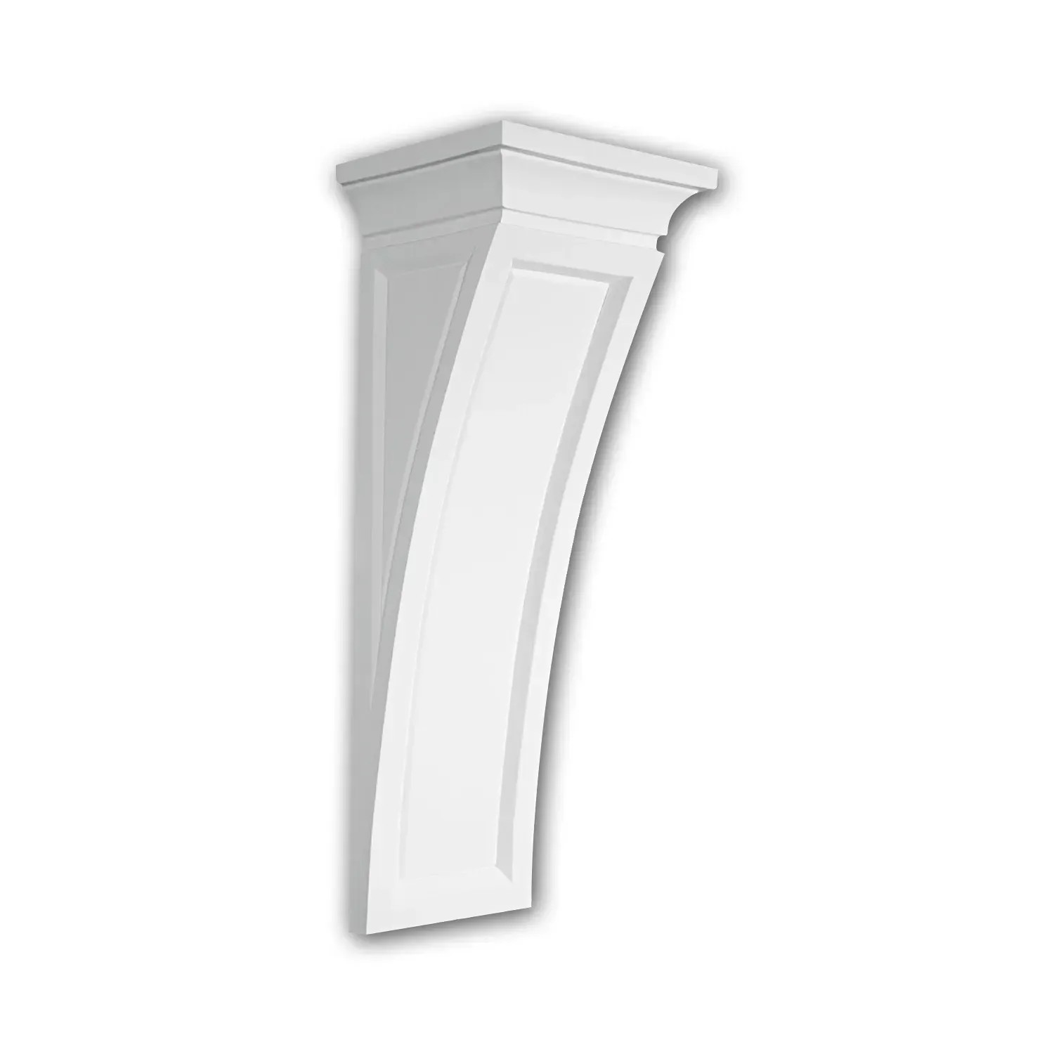 PROFHOME 119005 Konsole Zierelement dekoratives Element Stuckdekor, 18,8 cm x 49,6 cm x 16,3 cm Weiß