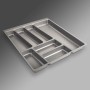 SOTECH ORGA-BOX II Besteckeinsatz 500 mm Höhe 45 mm Silbergrau Für Nobilia Schubladen_2