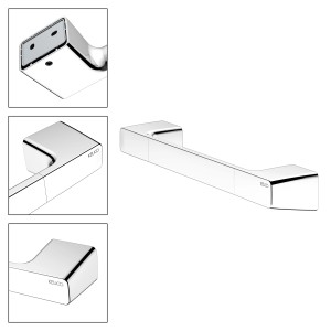 Keuco Haltegriff Rose, 35 cm, verchromt, aus Metall für Bad & WC.