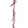 Rote Mica Decorations Girlande mit Blättern, 180 cm lang, für festliche Dekorationen.