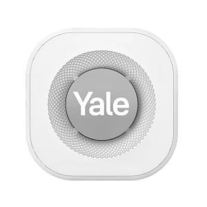 Yale Chime Smart-Camera Türgong für kabellose Video-Türklingel, weiße Ausführung.