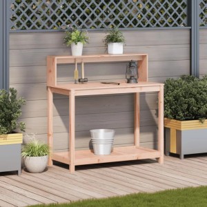 vidaXL Pflanztisch mit Ablagen 108x50x109,5 cm Massivholz Douglasie 832415