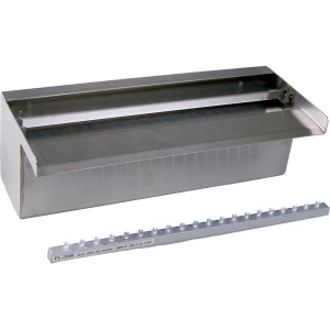 Ubbink Niagara LED Wasserfall aus Edelstahl mit 20 LEDs für Teichdeko.