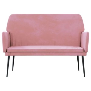 vidaXL Sitzbank Rosa 108x79x79 cm Samt 351385