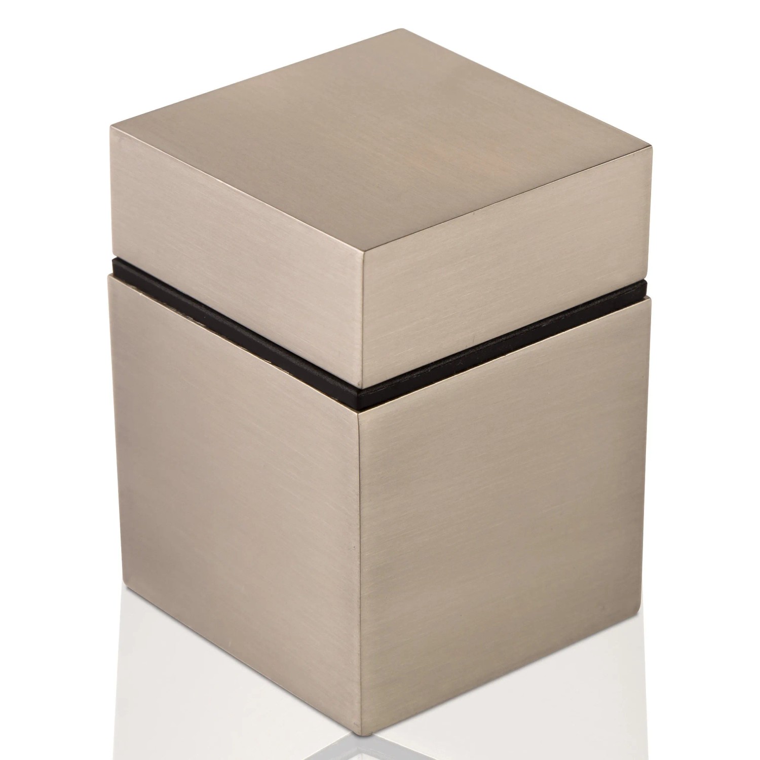 SOTECH Glasbodenträger CUBE 40 x 40 mm Edelstahloptik