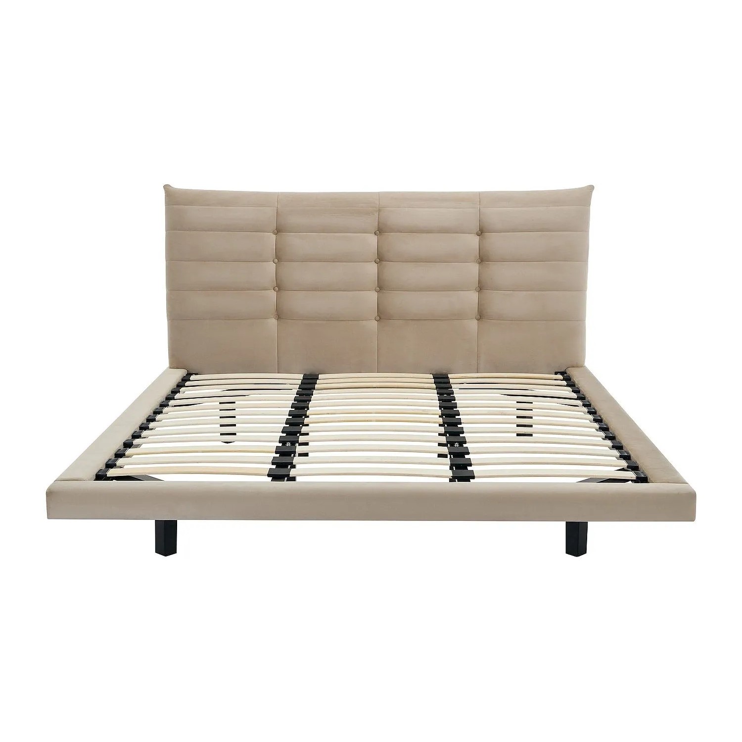 Vente-unique Bettrahmen Nisatio Beige 186 cm