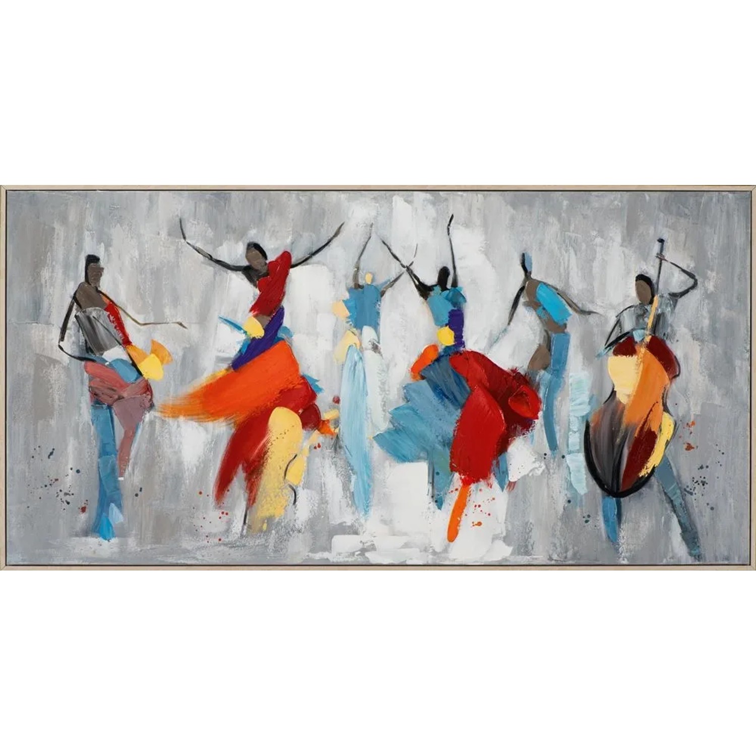 Art Universe Leinwandbild Kunstvoller Tanz 72 x 142 cm