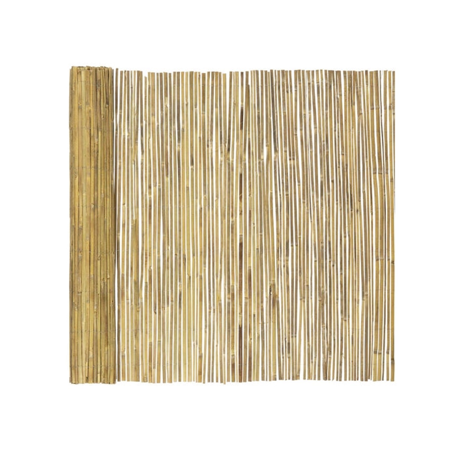 KARAT Bambus Sichtschutzzaun Brasil, 150x300 cm, helles Bambusgeflecht für Balkon & Garten.