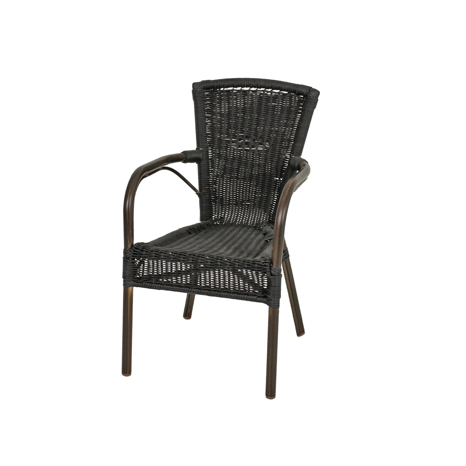 Garden Pleasure Stapelstuhl Julian 91 cm x 54 cm x 59 cm Schwarz günstig online kaufen