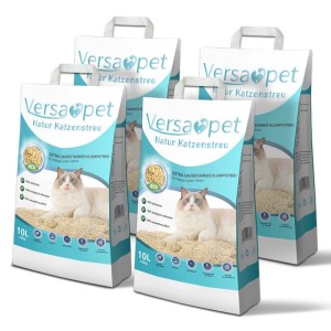 Versapet Tofu Katzenstreu 40L 18.4kg Klumpstreu für Katzenklo Staubarm Geruchsbindend