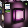 Verpackung der Philips Hue Econic LED-Wandleuchte für den Außenbereich, quadratisch, mit Farbwiedergabe.