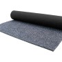 Primaflor Sauberlauf Picollo Teppichläufer in Grau-Blau, aufgerollt, mit rutschfester Rückseite.