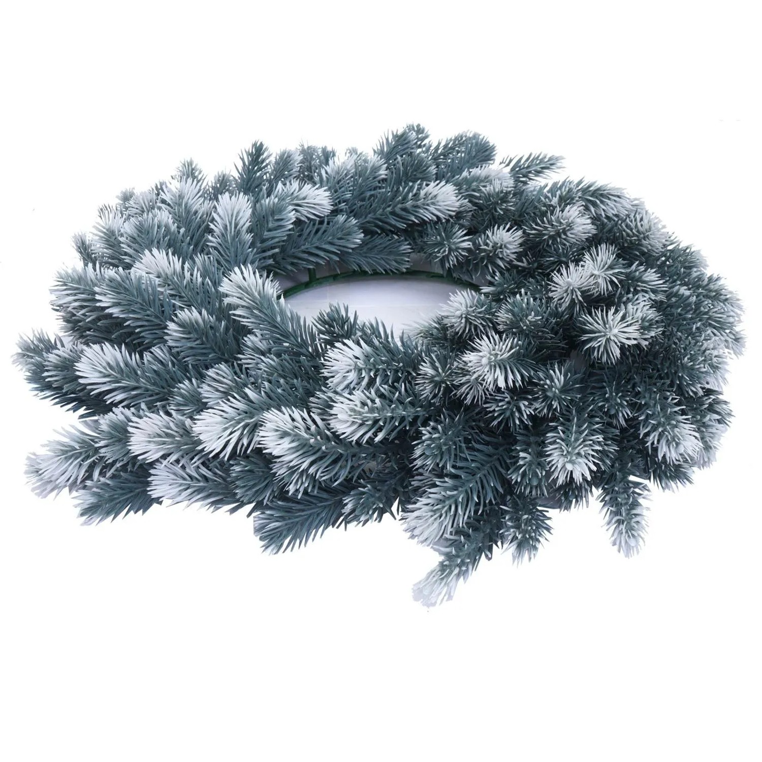 Künstlicher Tannen-Kranz Ø 60cm mit Schnee, ideal als Weihnachtsdekoration, Tür- oder Tischkranz für Innen & Außen.