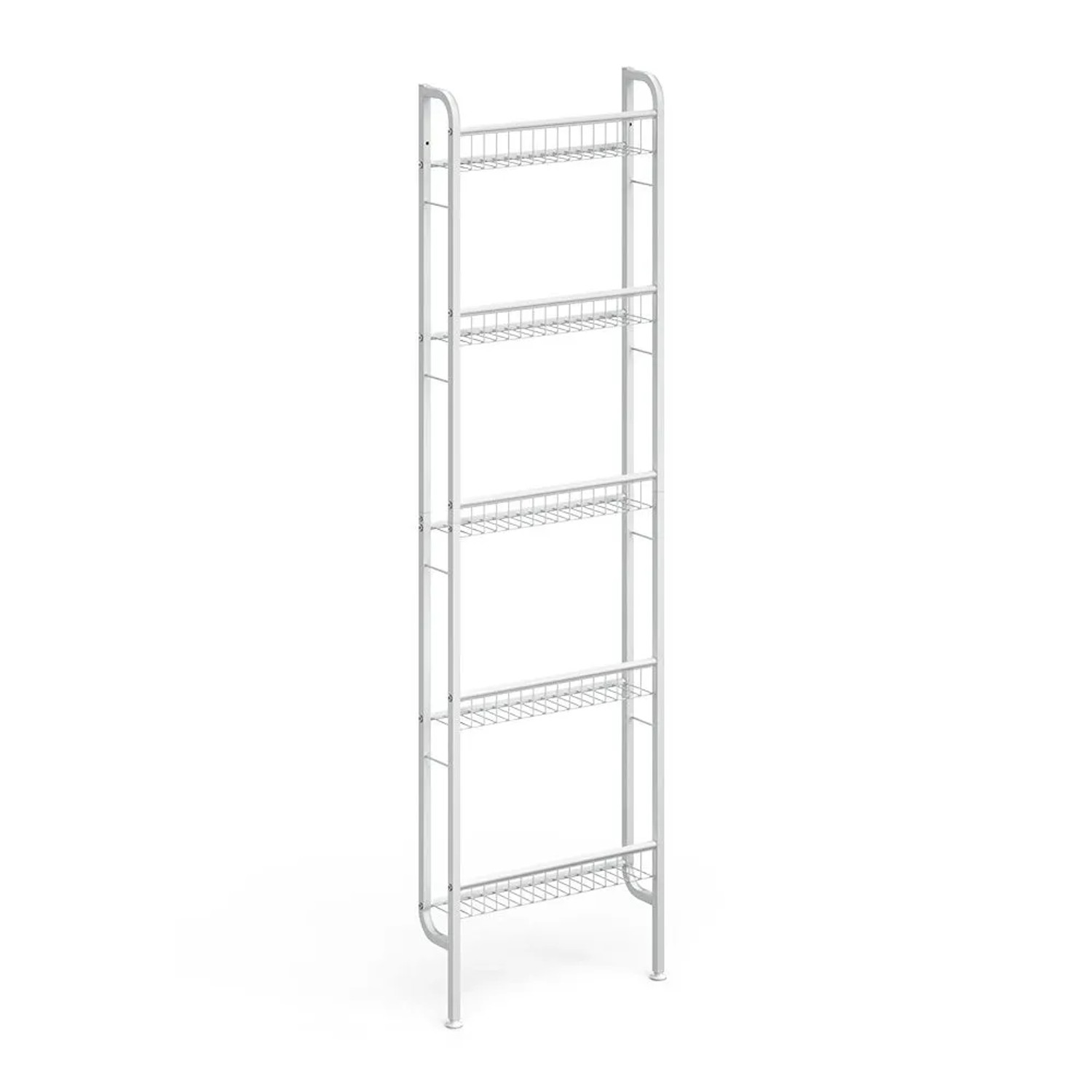 Vicco Leiterregal Klivo Weiß 45 x 160 mit 5 Regalböden Art Nr 57303