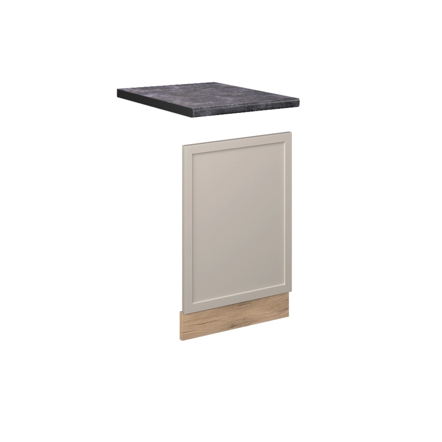 Vicco Frontblende Fame-Line GrauBeige 45 cm AP Anthrazit