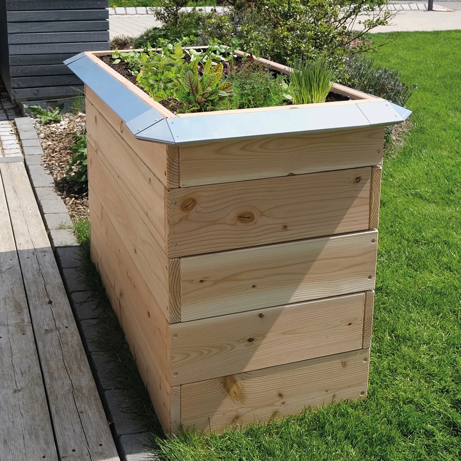 Bellissa Schneckenblech für Hochbeete 95 cm x7,3 cm x 3,3 cm Stahl