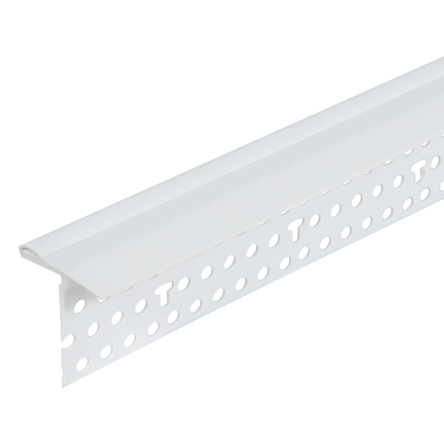 Protektor Schattenfugenprofil Trockenbau 35x 300 cm Weiß mit Abdeckstreifen 3 mm