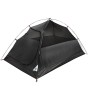 Schwarzes Furnicato Kuppel Campingzelt mit Verdunkelung und Eingang. Ideal für Outdoor-Abenteuer.
