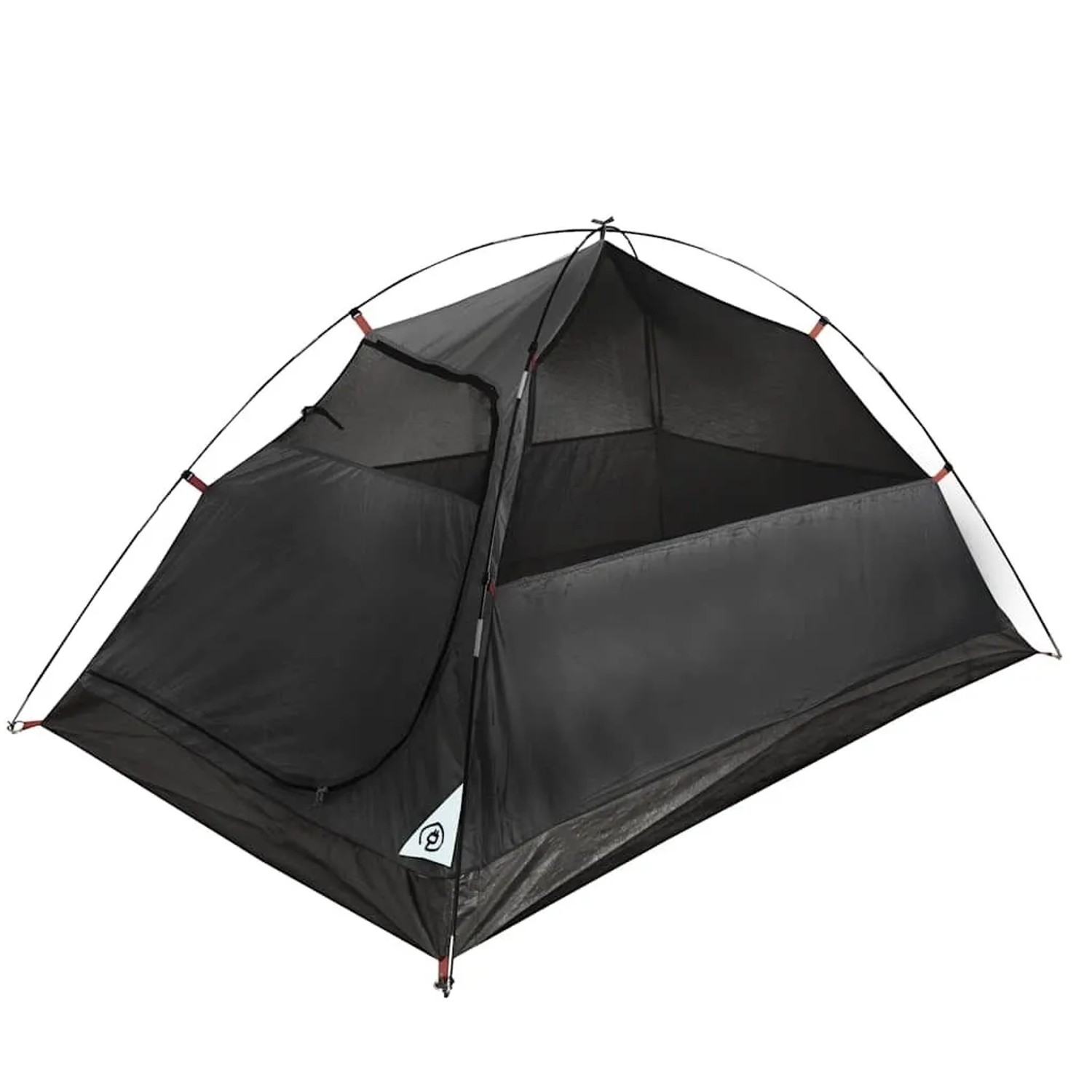 Schwarzes Furnicato Kuppel Campingzelt mit Verdunkelung und Eingang. Ideal für Outdoor-Abenteuer.