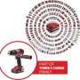 Einhell Akku-Schlagbohrschrauber TP-CD 18 Li-i BL mit Akku, Ladegerät und Koffer. Teil der Power X-Change Familie.