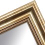 Detailansicht: Goldener Wandspiegel im Antik-Stil mit Holzrahmen, WANDStyle H550, 60x110 cm.