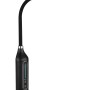 Schwarze LED-Tischleuchte Fruggy von Globo mit Touchdimmer und Flexarm.