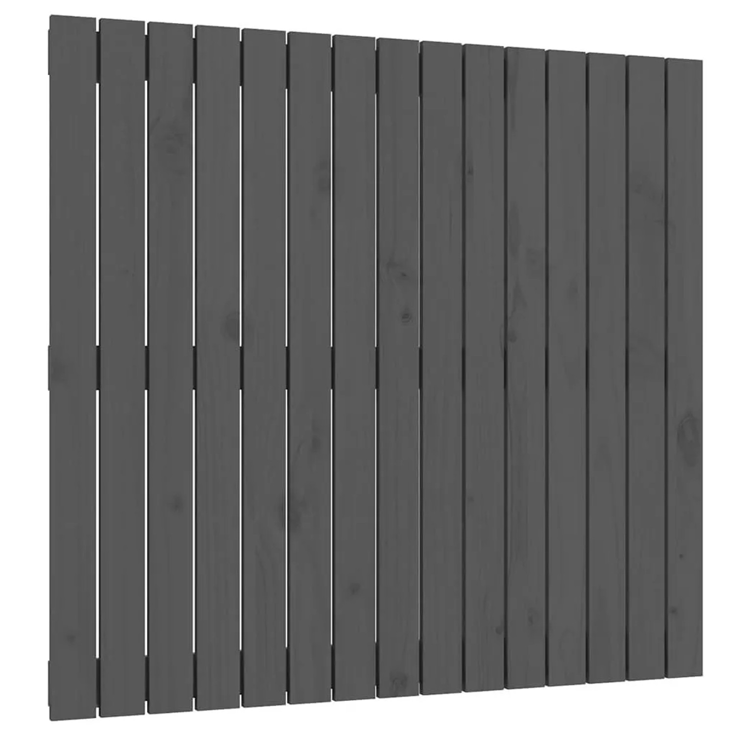 vidaXL Wand-Kopfteil Grau 95,5x3x90 cm Massivholz Kiefer 824885