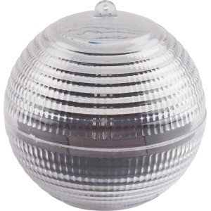 Transparente LED-Solar-Teichleuchte RGB aus Kunststoff für stimmungsvolle Teichbeleuchtung.