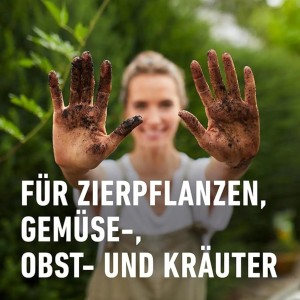 Sack Compo Bio Universal-Erde, torffrei, 7,5 l. Geeignet für Garten- und Balkonpflanzen.