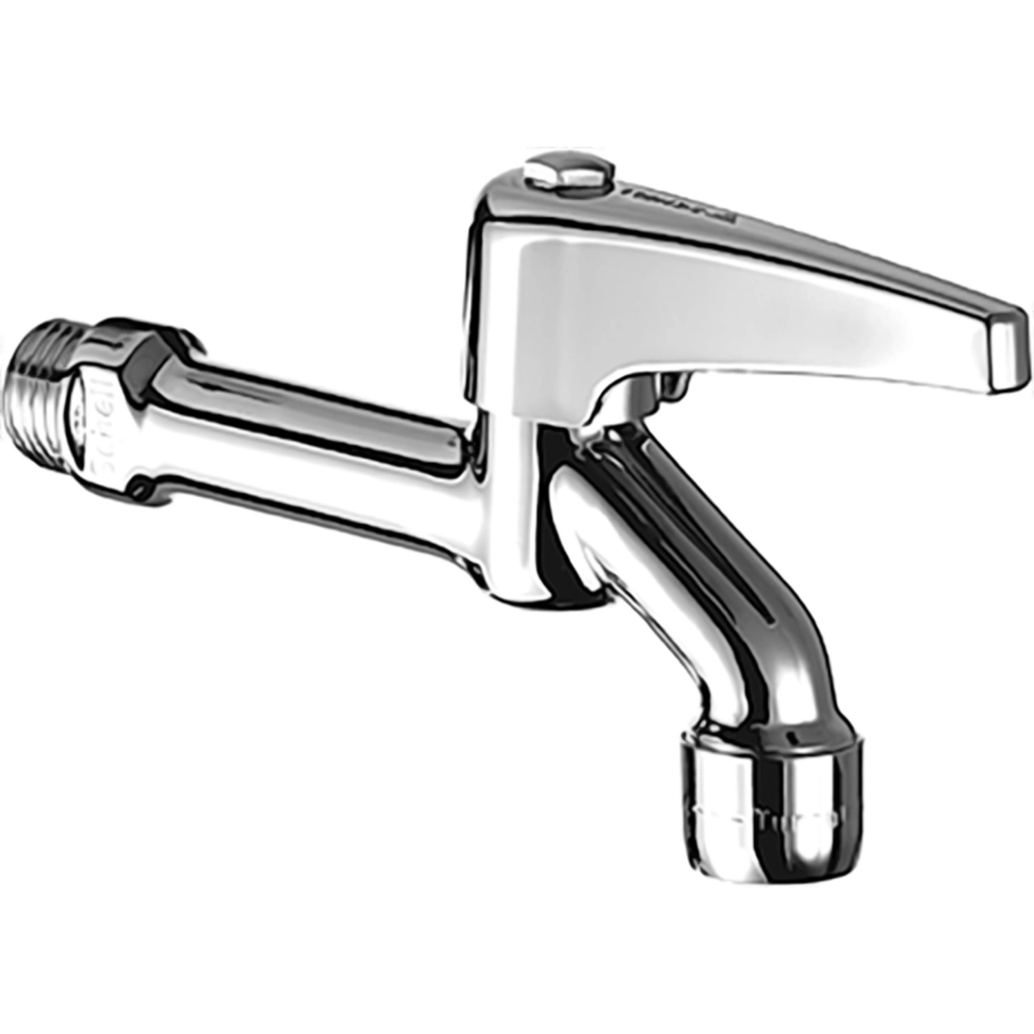 Schell Auslaufventil mit Hebelgriff und Luftsprudler 12,5 mm (1/2) Chrom