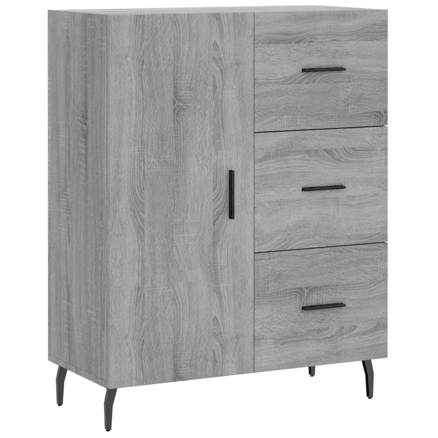vidaXL Sideboard Grau Sonoma 69,5x34x90 cm Holzwerkstoff 827938 günstig online kaufen