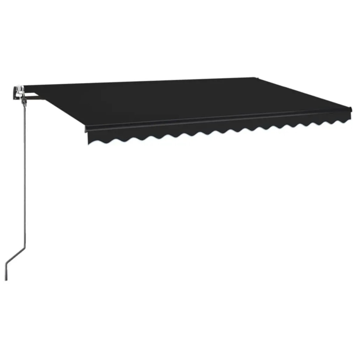 vidaXL Automatische Markise mit LED & Windsensor 400x350 cm Anthrazit 3069194